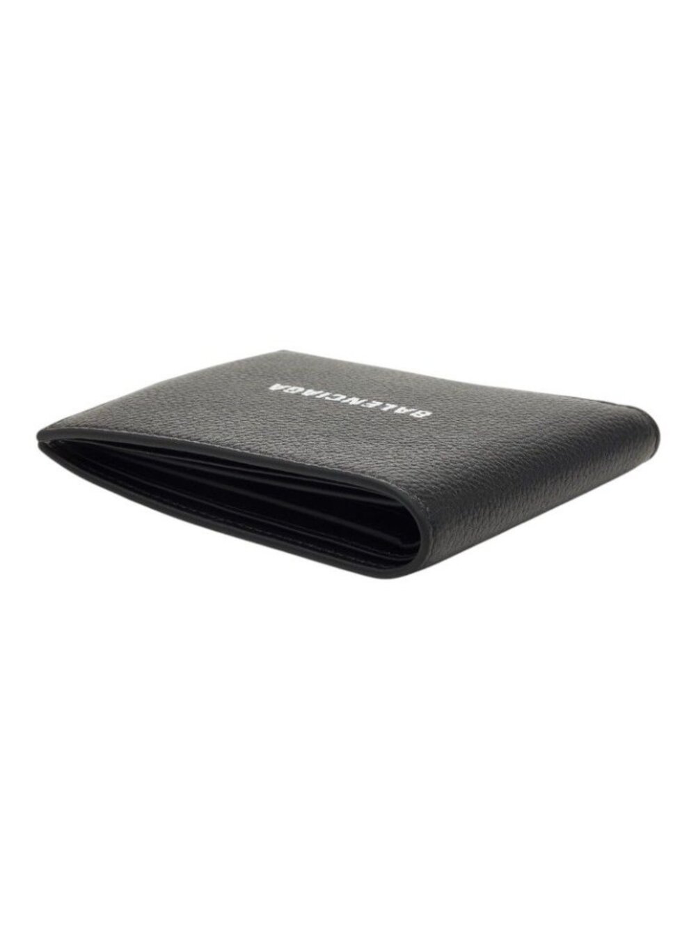 Balenciaga Logo Bifold Wallet Black Leather - Picture 5 of 10